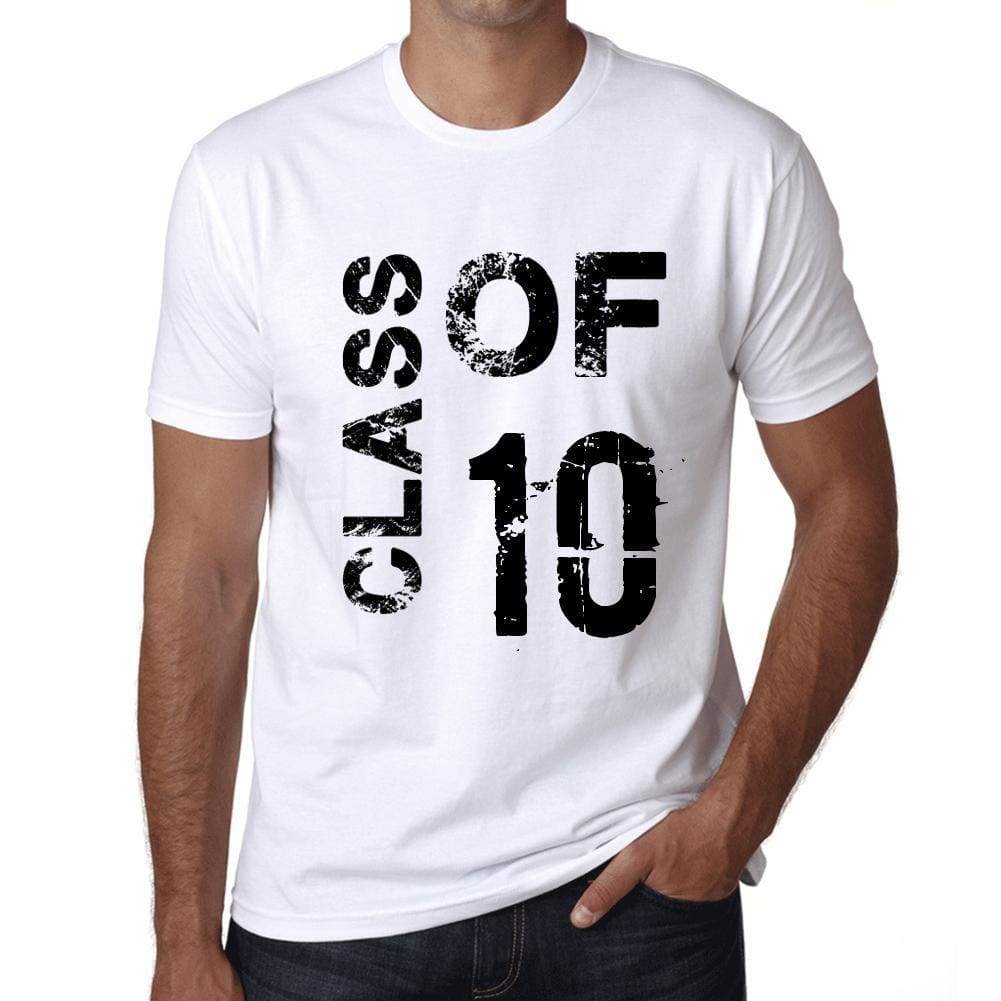 Class Of 10 Mens T-Shirt White Birthday Gift 00437 - White / Xs - Casual