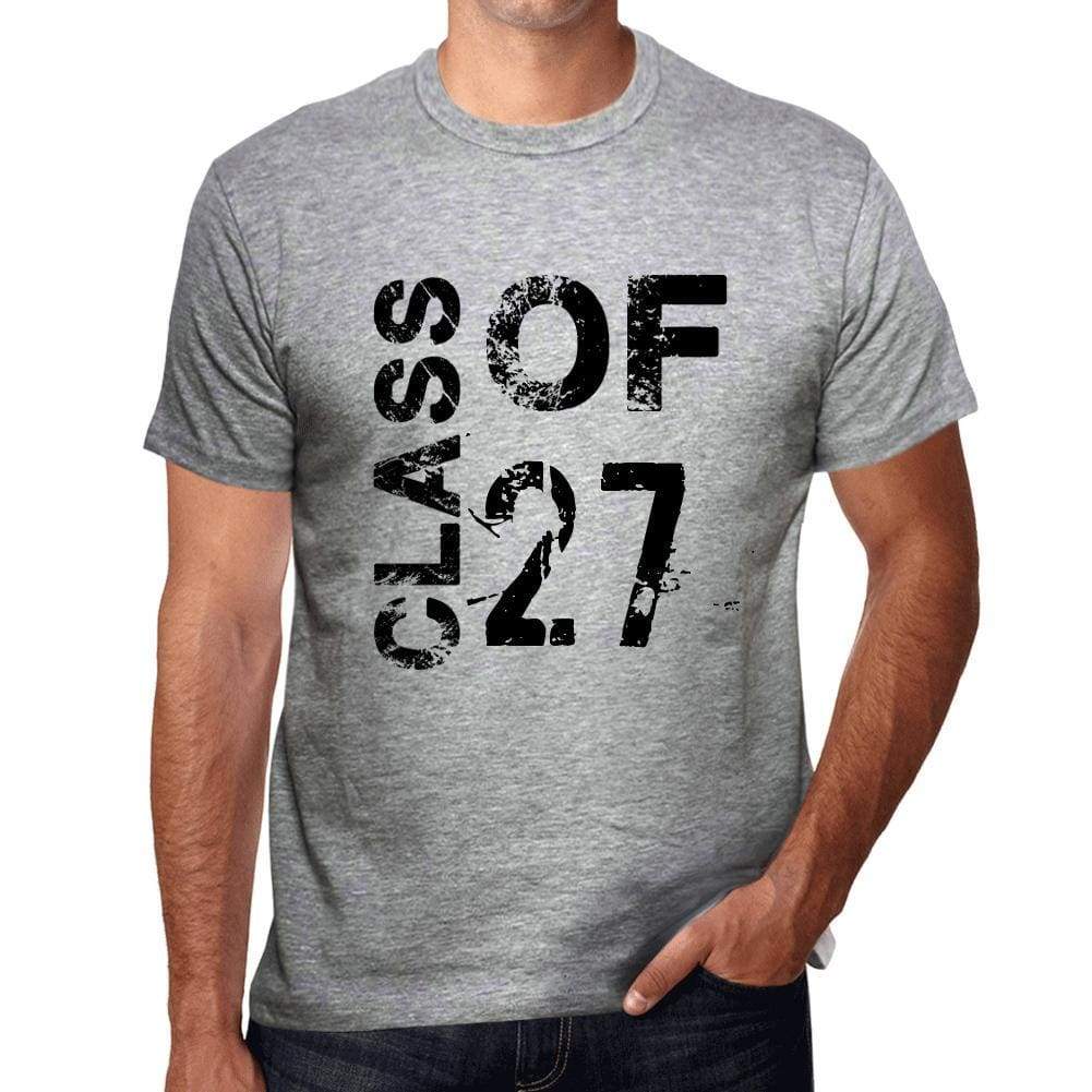 Class Of 27 Grunge Mens T-Shirt Grey Birthday Gift 00482 - Grey / S - Casual