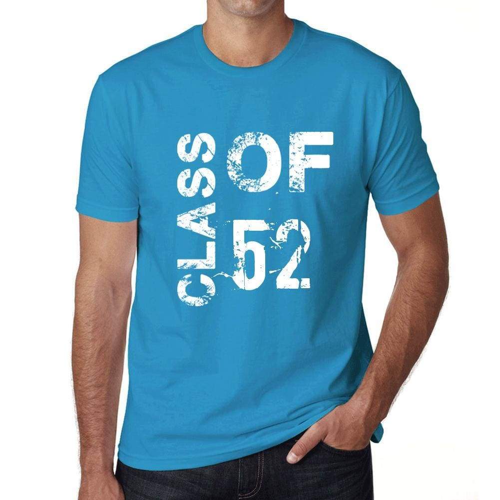 Class Of 52 Grunge Mens T-Shirt Blue Birthday Gift 00483 - Blue / Xs - Casual