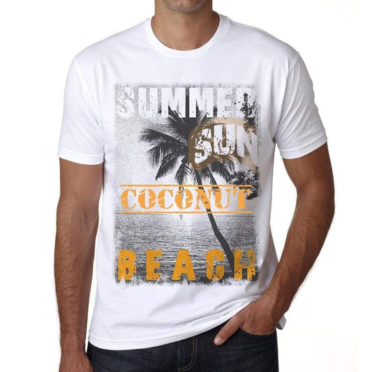 Coconut Mens Short Sleeve Round Neck T-Shirt - Casual
