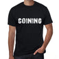 Coining Mens Vintage T Shirt Black Birthday Gift 00555 - Black / Xs - Casual