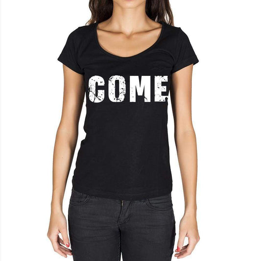Come Womens Short Sleeve Round Neck T-Shirt - Casual