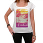 Condado Escape To Paradise Womens Short Sleeve Round Neck T-Shirt 00280 - White / Xs - Casual