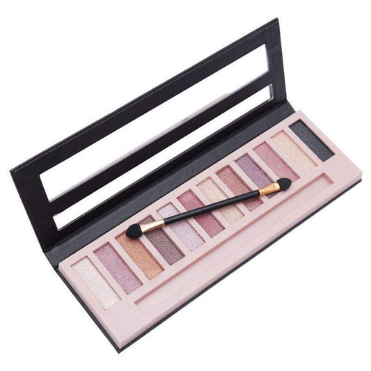 Cosmetic Makeup Shimmer Matte Naked 12 Colors Pigment Eyeshadow Palette Sombras - Ultrabasic