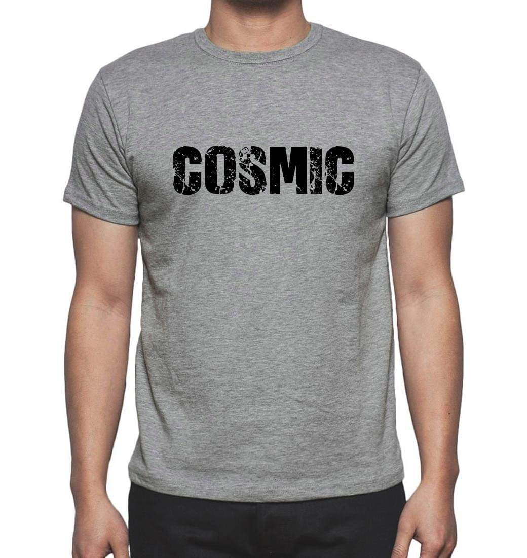 Cosmic Grey Mens Short Sleeve Round Neck T-Shirt 00018 - Grey / S - Casual