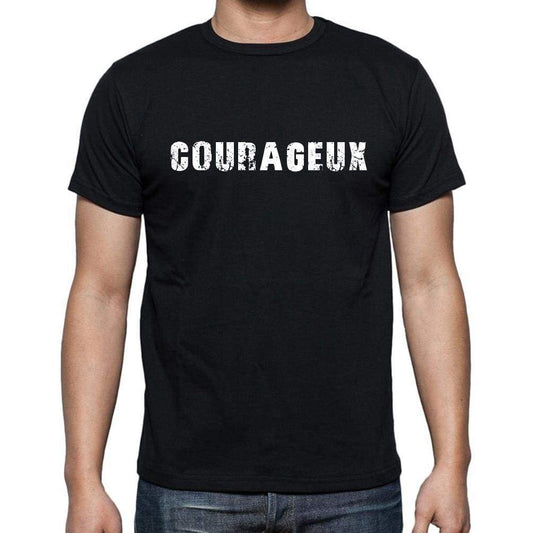 Courageux French Dictionary Mens Short Sleeve Round Neck T-Shirt 00009 - Casual