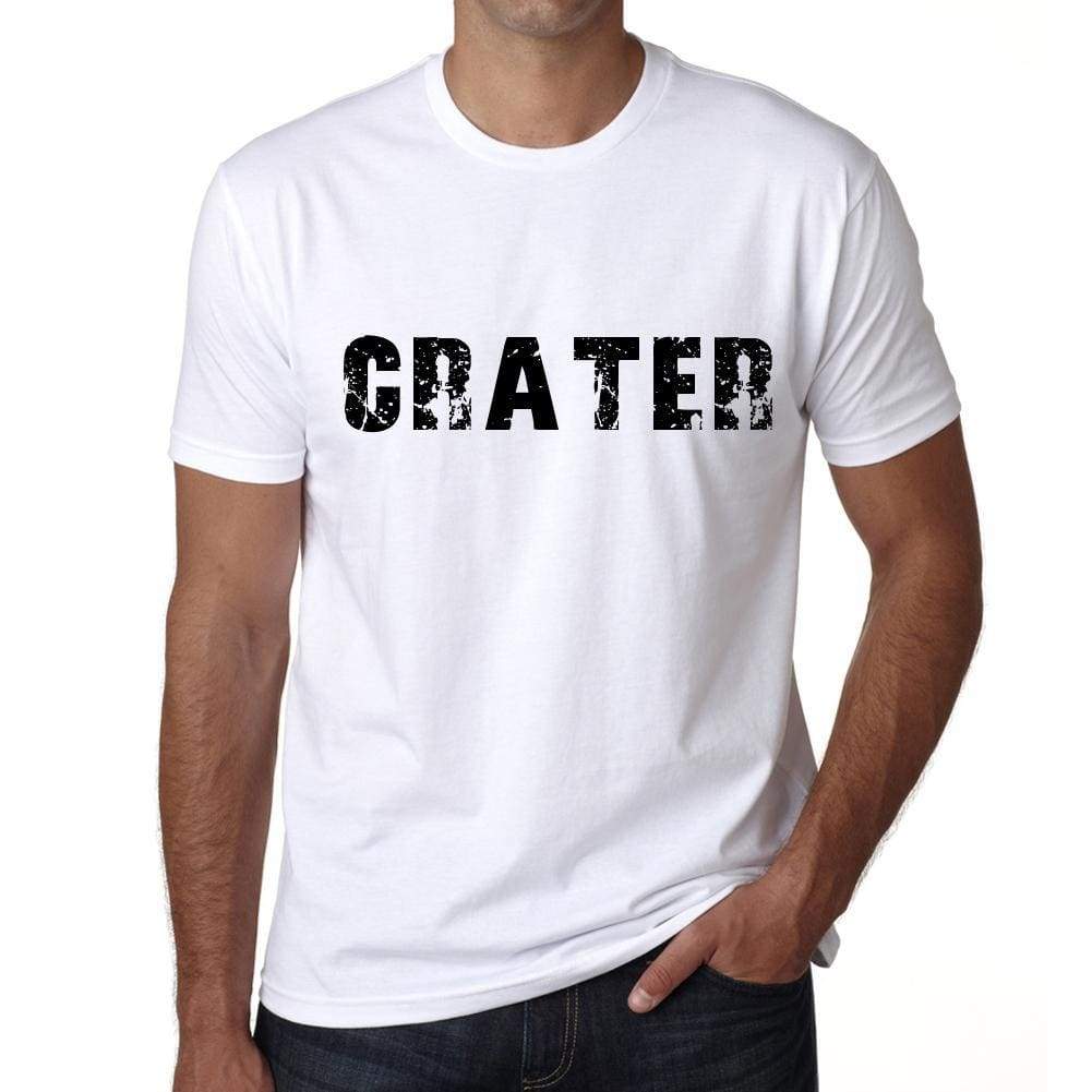 Crater Mens T Shirt White Birthday Gift 00552 - White / Xs - Casual