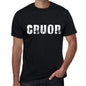 Cruor Mens Retro T Shirt Black Birthday Gift 00553 - Black / Xs - Casual