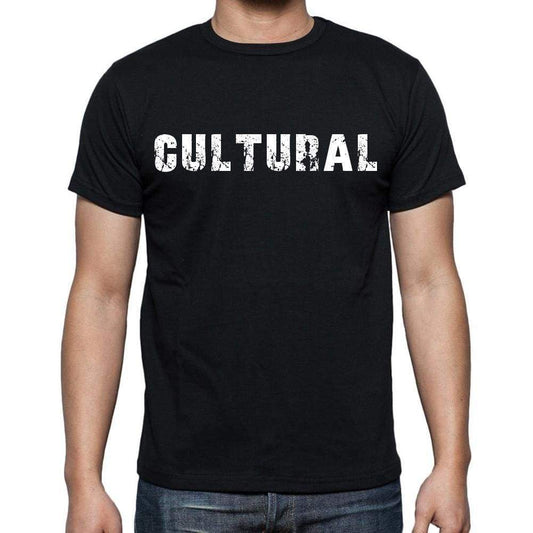 Cultural Mens Short Sleeve Round Neck T-Shirt Black T-Shirt En