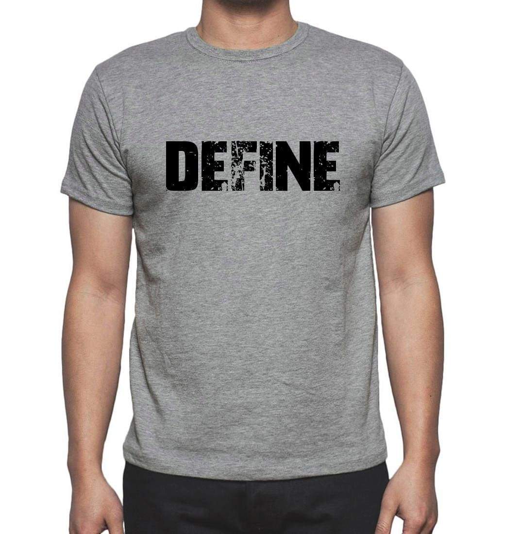 Define Grey Mens Short Sleeve Round Neck T-Shirt 00018 - Grey / S - Casual