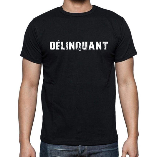 Délinquant French Dictionary Mens Short Sleeve Round Neck T-Shirt 00009 - Casual