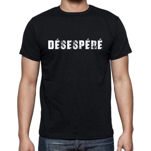 Désespéré French Dictionary Mens Short Sleeve Round Neck T-Shirt 00009 - Casual