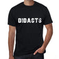 Didacts Mens Vintage T Shirt Black Birthday Gift 00555 - Black / Xs - Casual