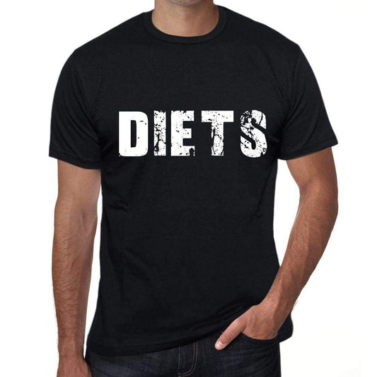 Diets Mens Retro T Shirt Black Birthday Gift 00553 - Black / Xs - Casual