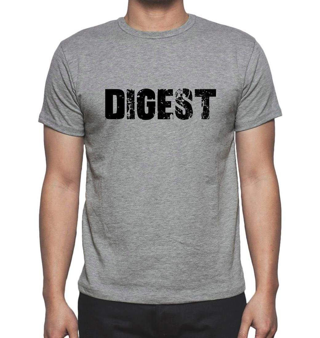 Digest Grey Mens Short Sleeve Round Neck T-Shirt 00018 - Grey / S - Casual