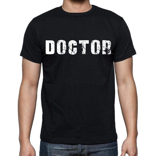 Doctor White Letters Mens Short Sleeve Round Neck T-Shirt 00007