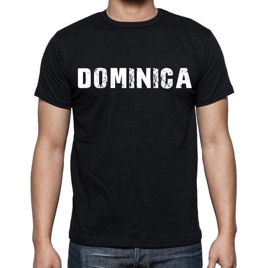 Dominica T-Shirt For Men Short Sleeve Round Neck Black T Shirt For Men - T-Shirt