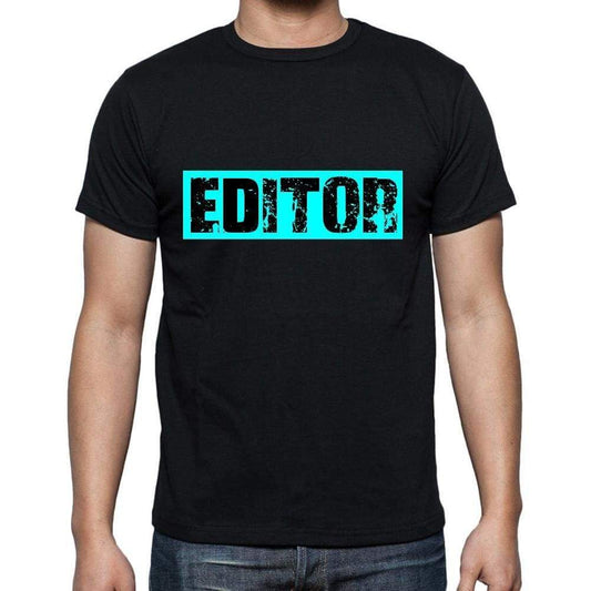 Editor T Shirt Mens T-Shirt Occupation S Size Black Cotton - T-Shirt