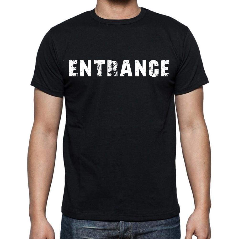 Entrance Mens Short Sleeve Round Neck T-Shirt Black T-Shirt En
