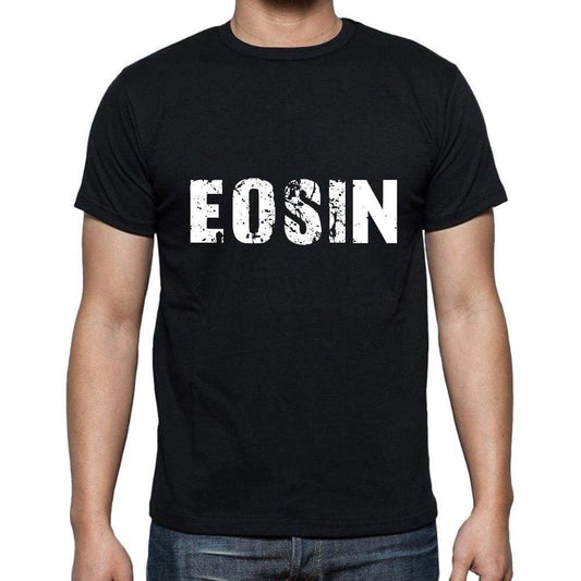 Eosin Mens Short Sleeve Round Neck T-Shirt 5 Letters Black Word 00006 - Casual