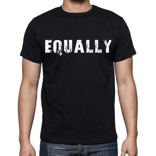 Equally Mens Short Sleeve Round Neck T-Shirt Black T-Shirt En