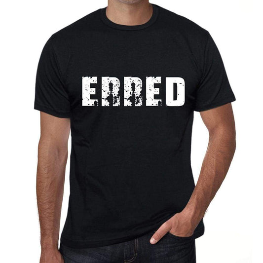 Erred Mens Retro T Shirt Black Birthday Gift 00553 - Black / Xs - Casual