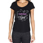 Experience Is Good Womens T-Shirt Black Birthday Gift 00485 - Black / Xs - Casual