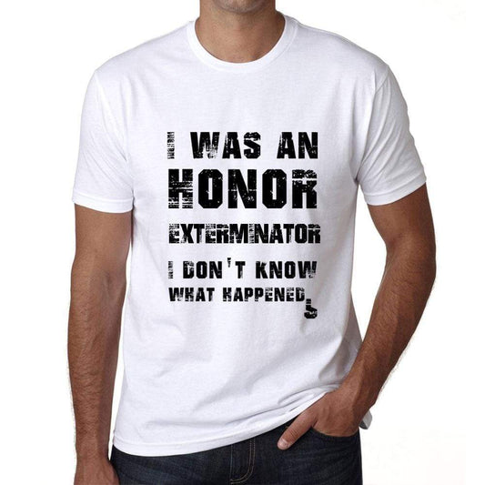 Exterminator What Happened White Mens Short Sleeve Round Neck T-Shirt 00316 - White / S - Casual