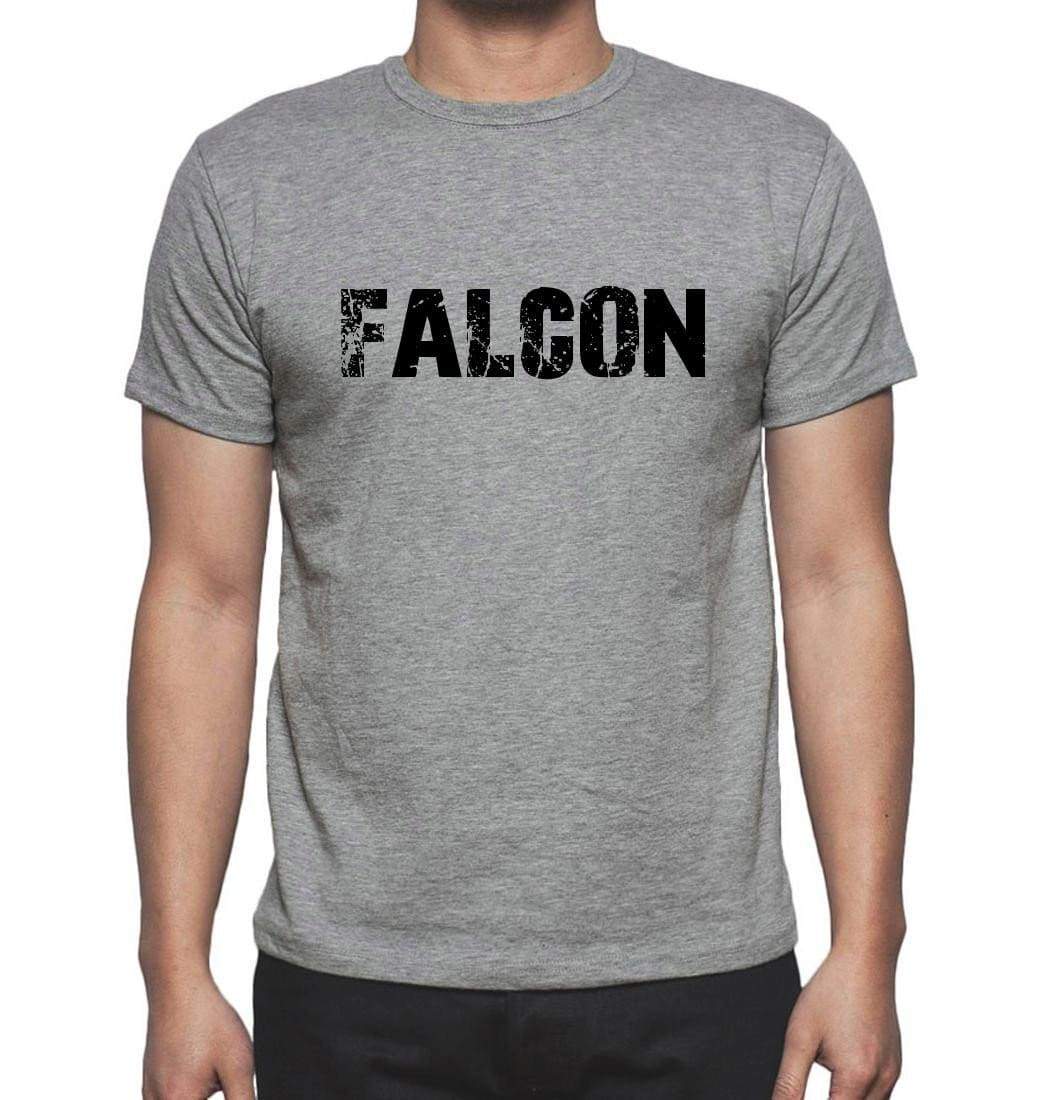 Falcon Grey Mens Short Sleeve Round Neck T-Shirt 00018 - Grey / S - Casual