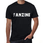 fanzine Mens Vintage T shirt Black Birthday Gift 00555 - Ultrabasic