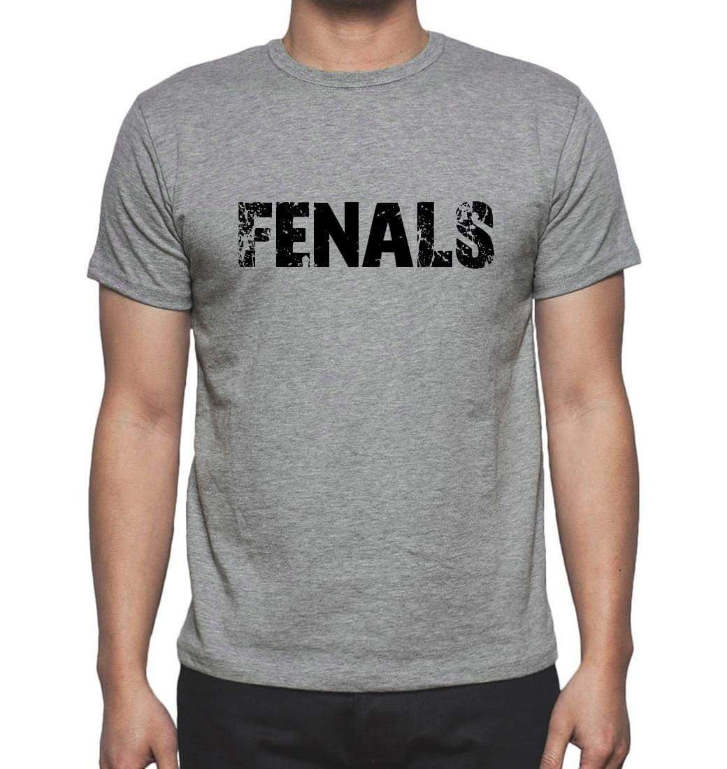 Fenals Grey Mens Short Sleeve Round Neck T-Shirt 00018 - Grey / S - Casual