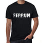 Ferrum Mens Vintage T Shirt Black Birthday Gift 00554 - Black / Xs - Casual