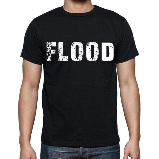 Flood White Letters Mens Short Sleeve Round Neck T-Shirt 00007