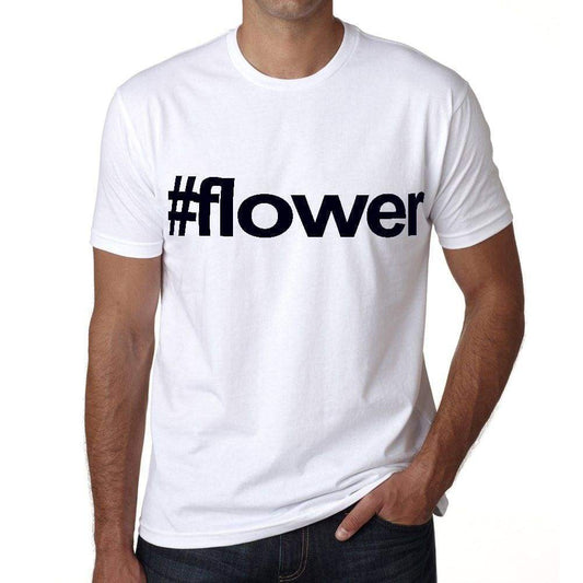 Flower Hashtag Mens Short Sleeve Round Neck T-Shirt 00076