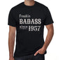 Freakin Badass Since 1957 Mens T-Shirt Black Birthday Gift 00393 - Black / Xs - Casual