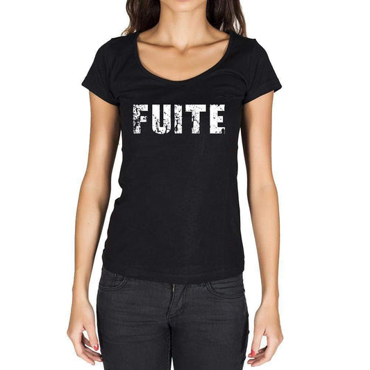 Fuite French Dictionary Womens Short Sleeve Round Neck T-Shirt 00010 - Casual