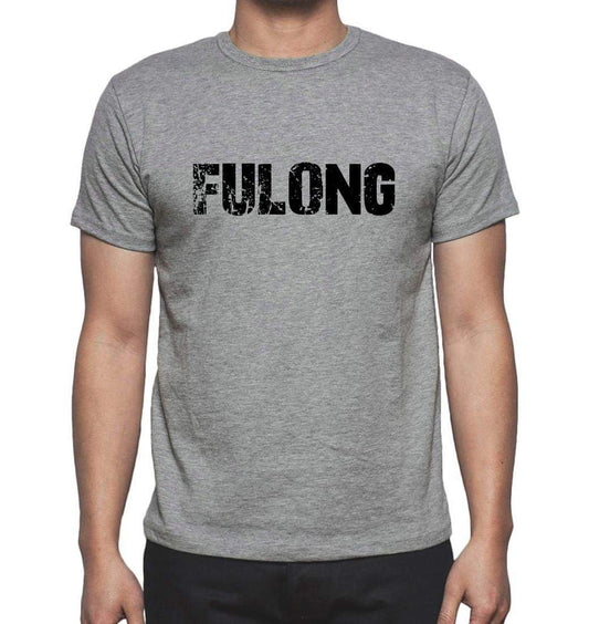 Fulong Grey Mens Short Sleeve Round Neck T-Shirt 00018 - Grey / S - Casual