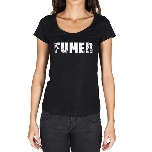 Fumer French Dictionary Womens Short Sleeve Round Neck T-Shirt 00010 - Casual