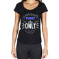Funny Vibes Only Black Womens Short Sleeve Round Neck T-Shirt Gift T-Shirt 00301 - Black / Xs - Casual