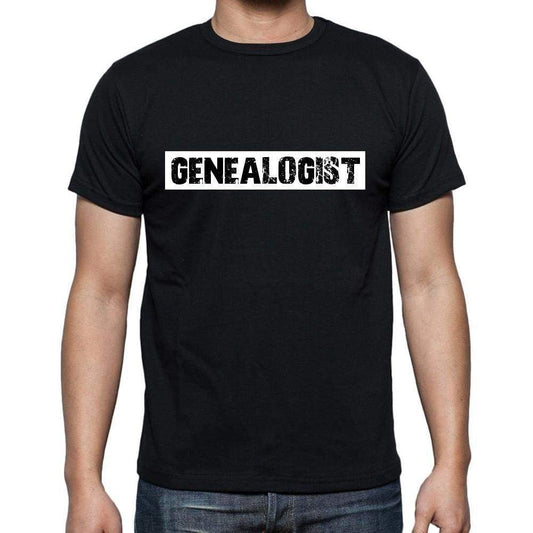 Genealogist T Shirt Mens T-Shirt Occupation S Size Black Cotton - T-Shirt