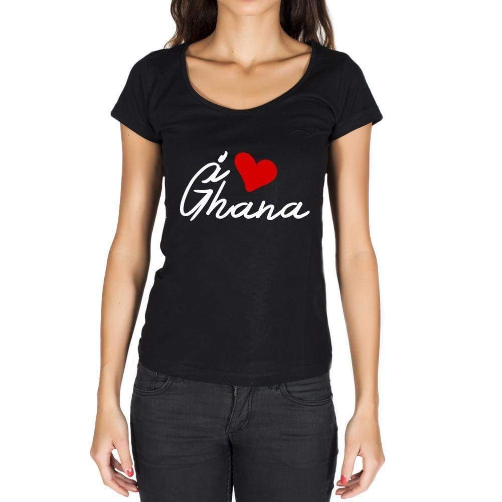 Ghana Womens Short Sleeve Round Neck T-Shirt - Casual