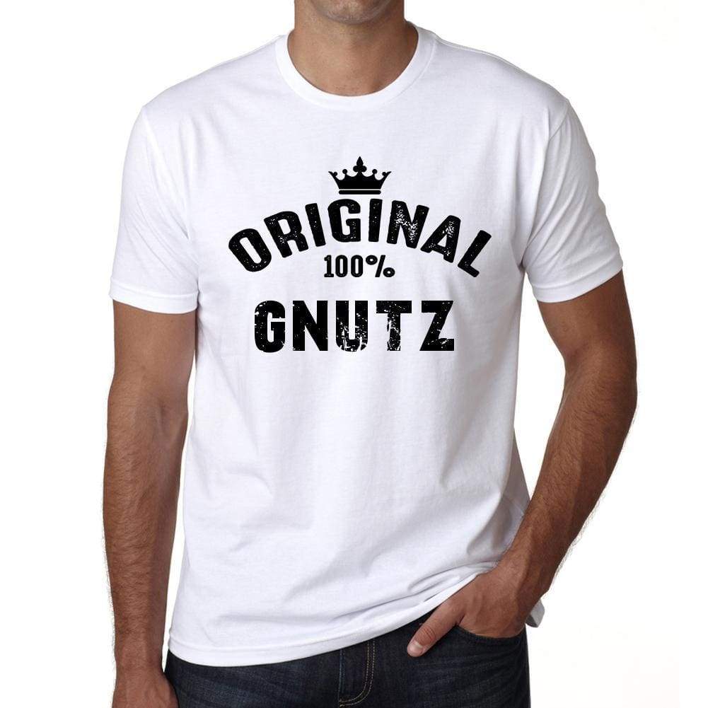 Gnutz 100% German City White Mens Short Sleeve Round Neck T-Shirt 00001 - Casual