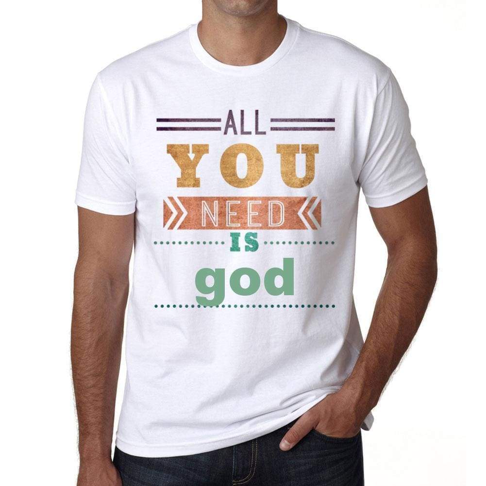 God Mens Short Sleeve Round Neck T-Shirt 00025 - Casual