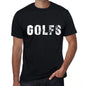 Golfs Mens Retro T Shirt Black Birthday Gift 00553 - Black / Xs - Casual