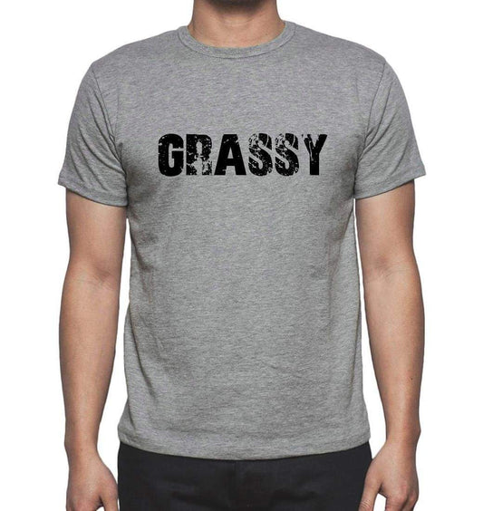 Grassy Grey Mens Short Sleeve Round Neck T-Shirt 00018 - Grey / S - Casual