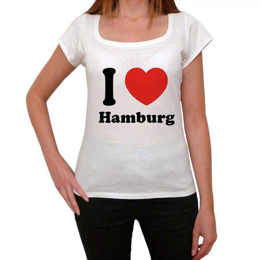 Hamburg T shirt woman,traveling in, visit Hamburg,<span>Women's</span> <span>Short Sleeve</span> <span>Round Neck</span> T-shirt 00031 - ULTRABASIC