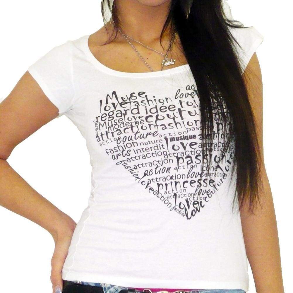 Heart:womens T-Shirt Short-Sleeve One In The City