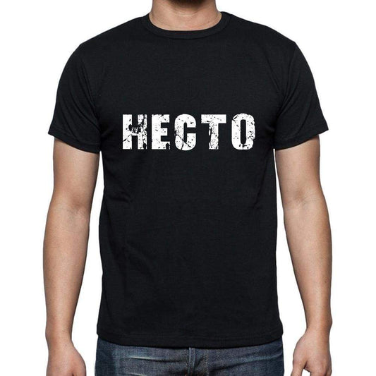 Hecto Mens Short Sleeve Round Neck T-Shirt 5 Letters Black Word 00006 - Casual