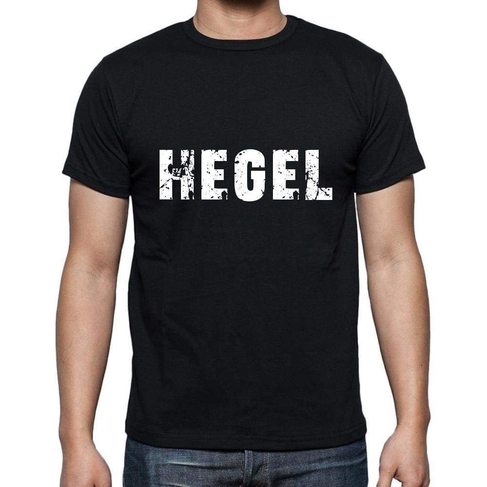 Hegel Mens Short Sleeve Round Neck T-Shirt 5 Letters Black Word 00006 - Casual
