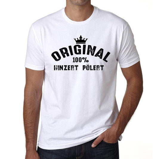 Hinzert Pölert 100% German City White Mens Short Sleeve Round Neck T-Shirt 00001 - Casual